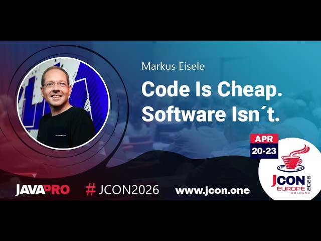 Code Is Cheap. Software Isn't., by Markus Eisele